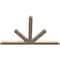 Ekena Millwork Saratoga Smooth Timber Gable Bracket, Douglas Fir, 96"W x 60"H x 3 1/2"D x 5 1/2"F, 15/12 Pitch GBW096X60X0406SAR00SDF - alternate 4